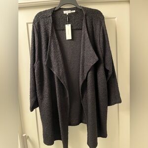 Calvin Klein Open Front Black Duster-size 3X-NWT